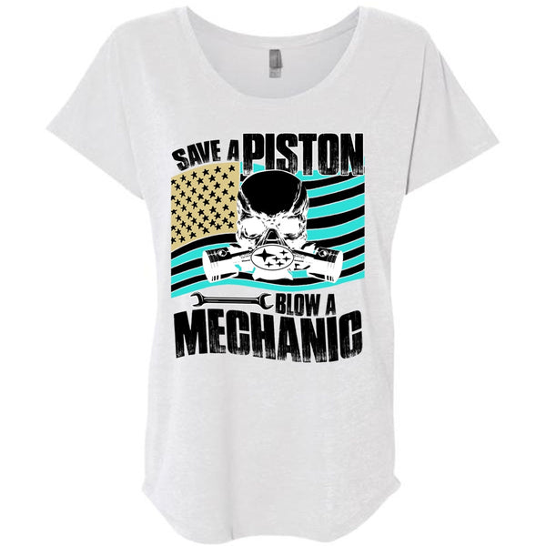 Save A Piston Blow A Mechanic T Shirt, Being A Mechanic T Shirt, Awesome T-Shirts