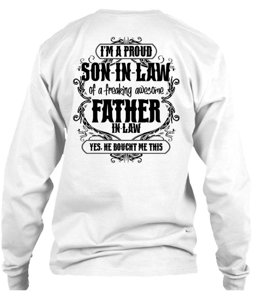 I'm A Proud Son In Law T Shirt, I Love Papa T Shirt