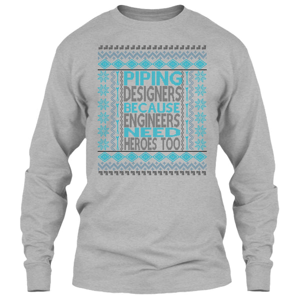 Piping Designers T Shirt, Coolest Merry Christmas Gift T Shirt