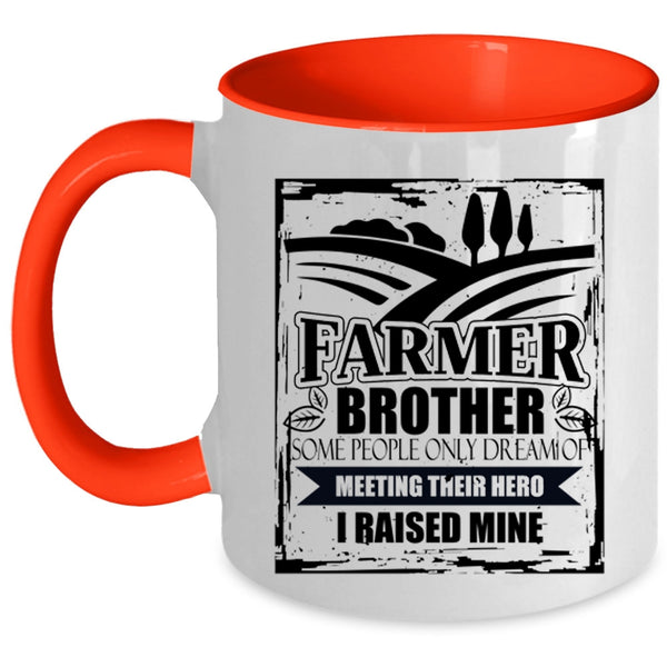 I Raise A Farmer Coffee Mug, Farmer Brother Accent Mug