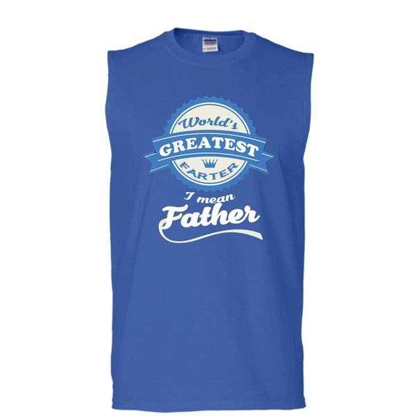 World's Greatest Father Shirt, Father's Day Shirt (Men's Cotton Sleeveless)