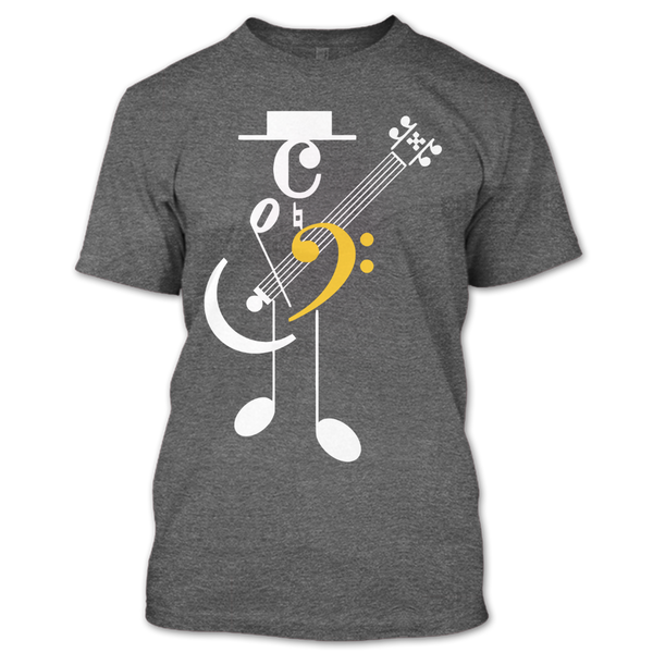 A black t-shirt with the shopify logo