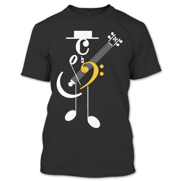 A black t-shirt with the shopify logo