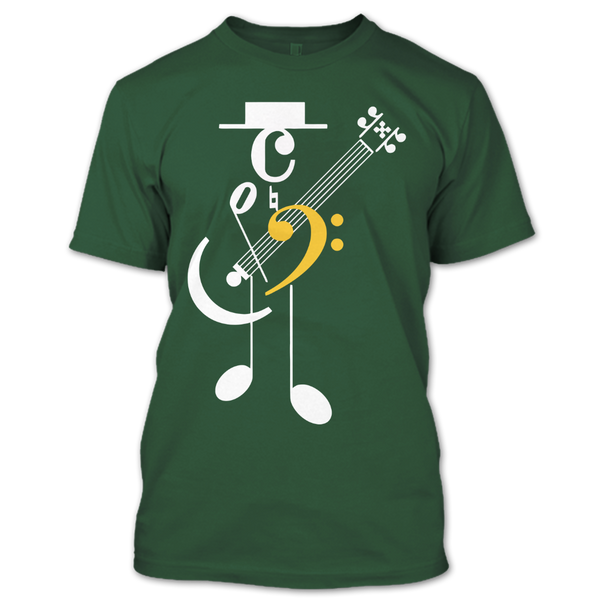 A black t-shirt with the shopify logo