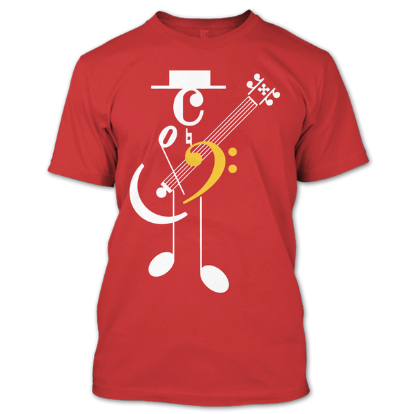 A black t-shirt with the shopify logo