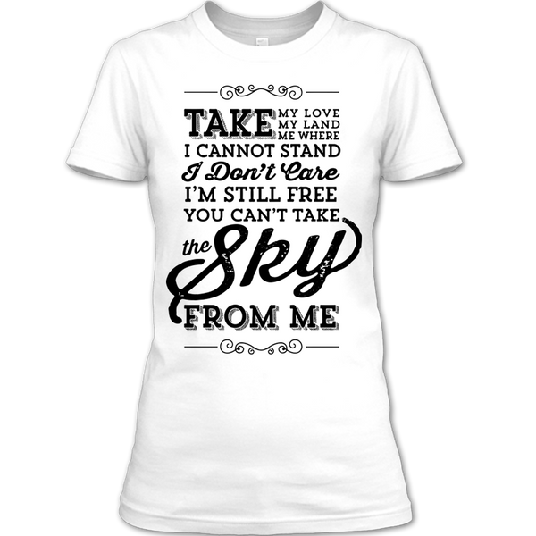 A black t-shirt with the shopify logo