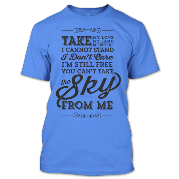 A black t-shirt with the shopify logo