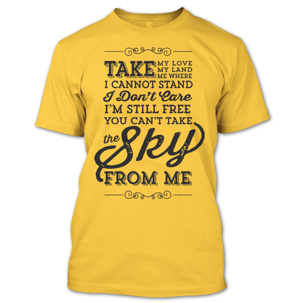 A black t-shirt with the shopify logo