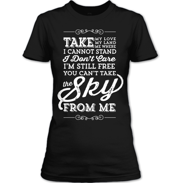 A black t-shirt with the shopify logo