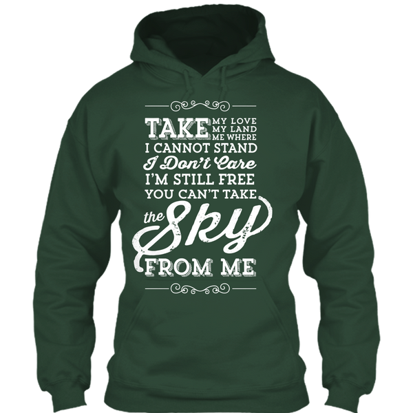 A black t-shirt with the shopify logo