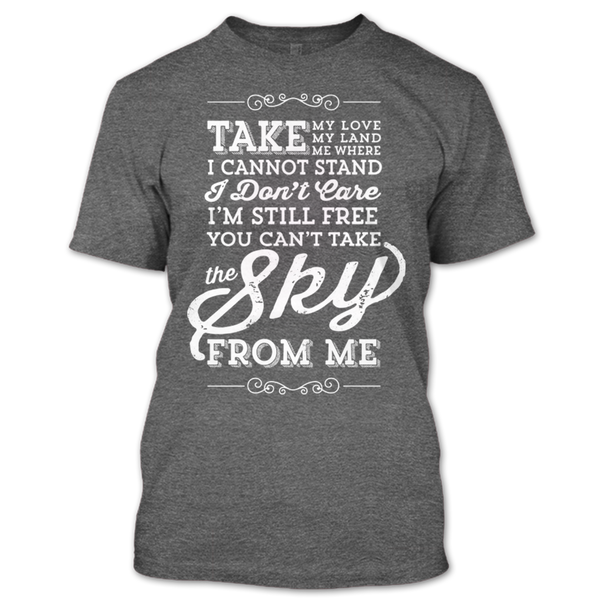 A black t-shirt with the shopify logo