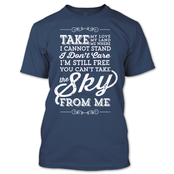 A black t-shirt with the shopify logo