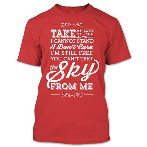 A black t-shirt with the shopify logo