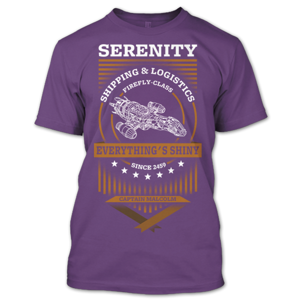 A black t-shirt with the shopify logo