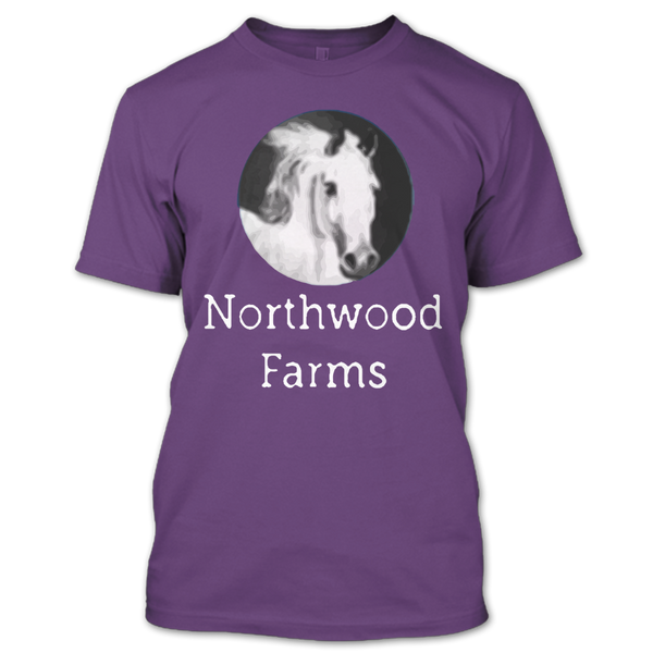 A black t-shirt with the shopify logo