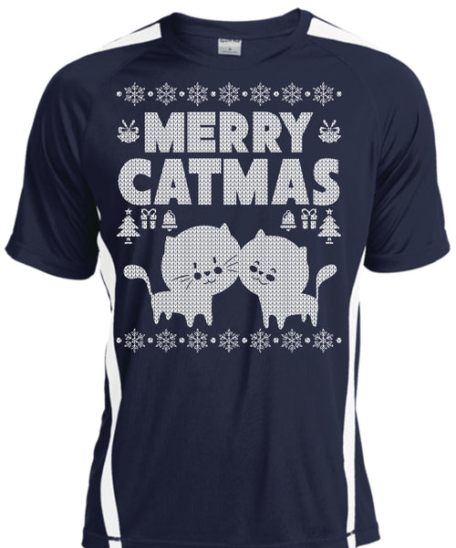 Merry Catmas T Shirt, Funny Winter T Shirt, Cool Shirt