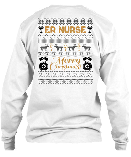 ER Nurse Merry Christmas T Shirt, I Love Nursing T Shirt