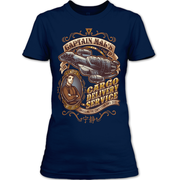 A black t-shirt with the shopify logo