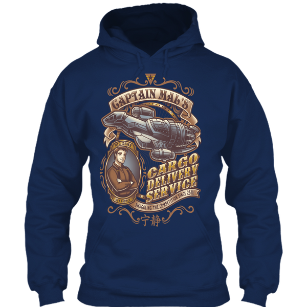 A black t-shirt with the shopify logo