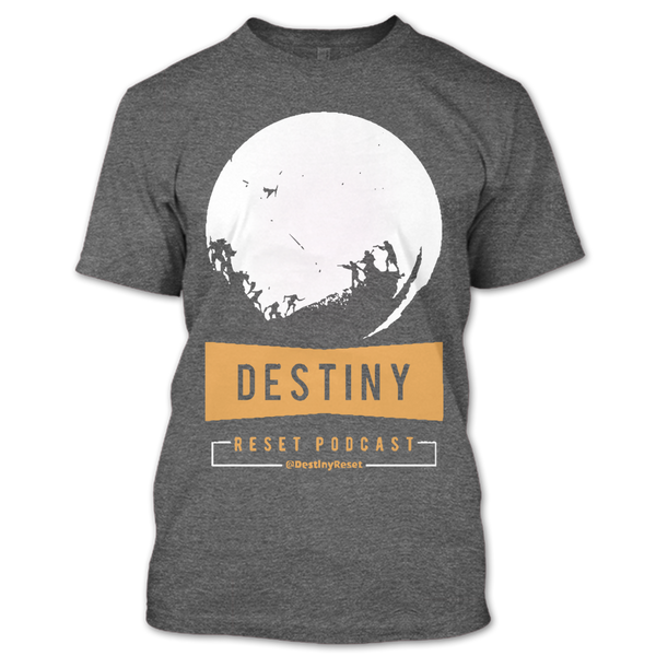 A black t-shirt with the shopify logo