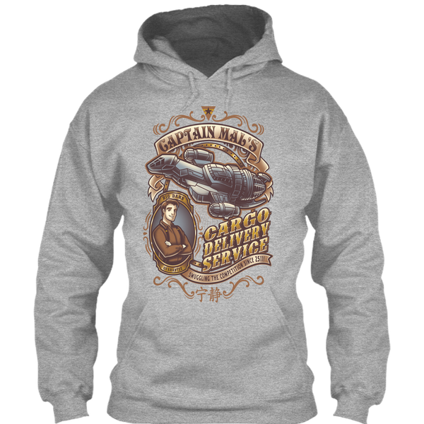 A black t-shirt with the shopify logo