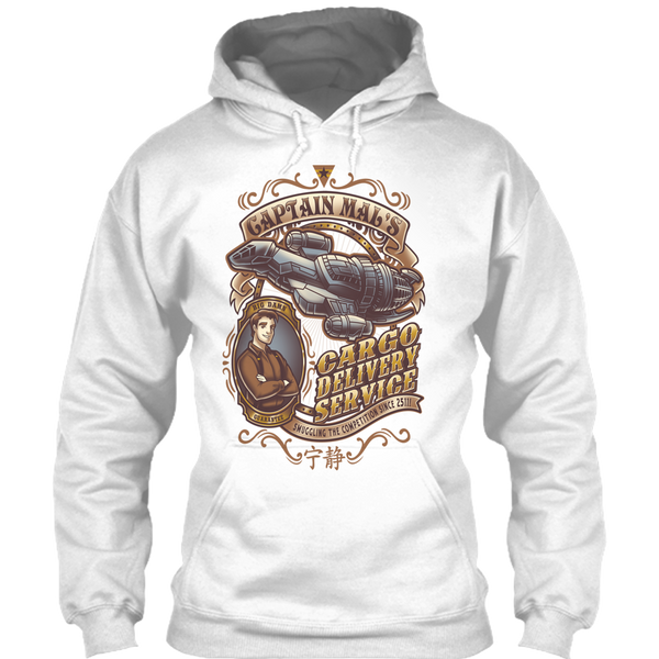 A black t-shirt with the shopify logo