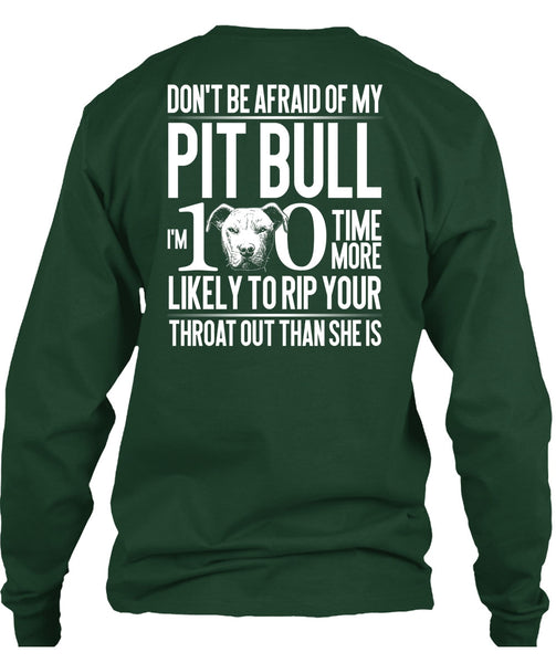 Don't Be Afraid Of My Pit Bull T Shirt, My Love T Shirt