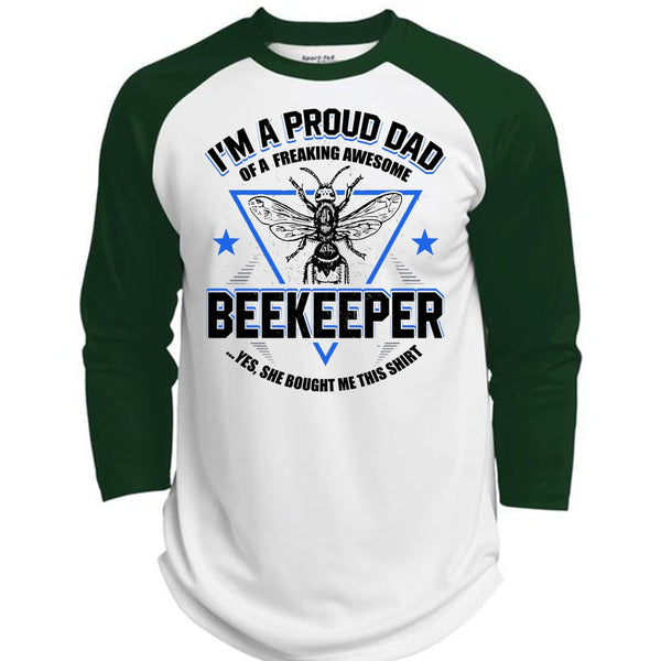 I'm A Proud Dad T Shirt, I Love Beekeeper T Shirt, Awesome T-Shirts  (Polyester Game Baseball Jersey)