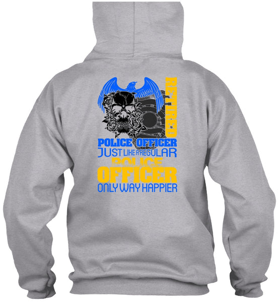 Retired Police Officer T Shirt, I Love Police T Shirt