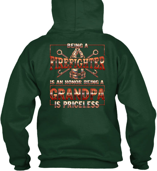 Being A Firefighter T Shirt, Grandpa Is Priceless T Shirt