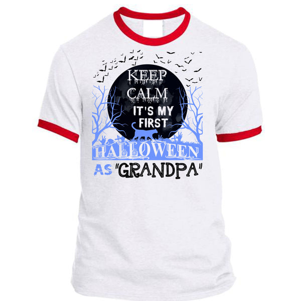 Keep Calm It's My First Halloween As Grandpa T Shirt, Wait For Halloween T Shirt, Awesome T-Shirts