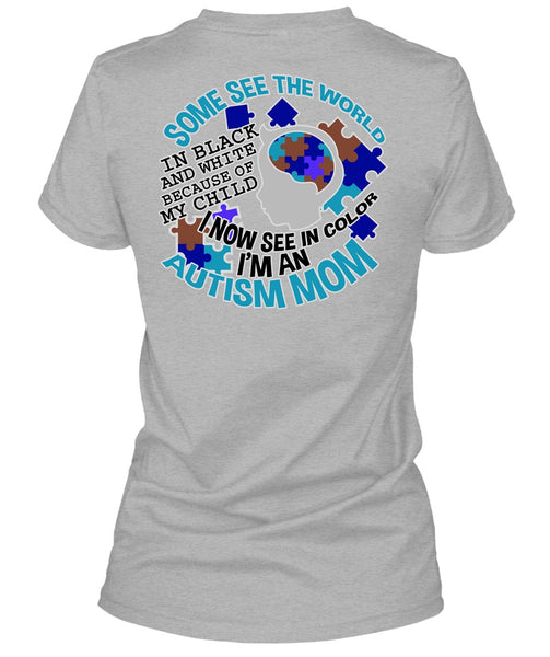 I'm An Autism Mom T Shirt, I Love Mom T Shirt