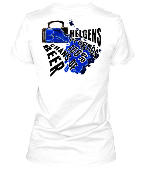 Helgens Prognos 100% Chans Of Beer T Shirt, I Love Beer T Shirt