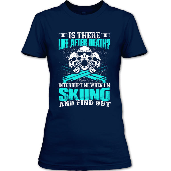 A black t-shirt with the shopify logo