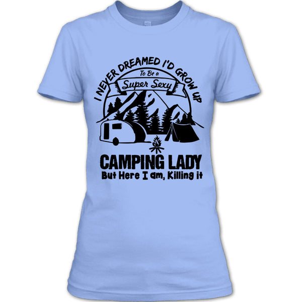 A black t-shirt with the shopify logo