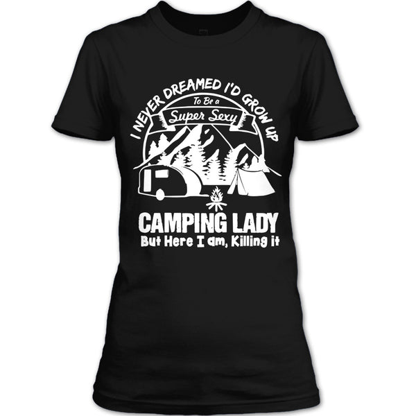 A black t-shirt with the shopify logo