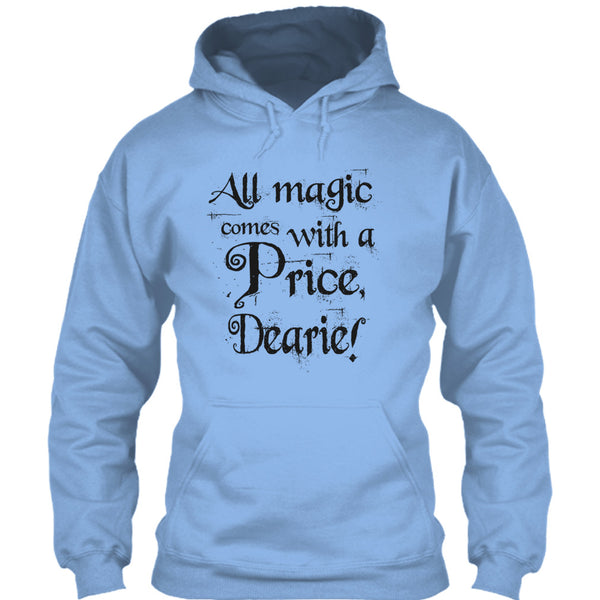 A black t-shirt with the shopify logo