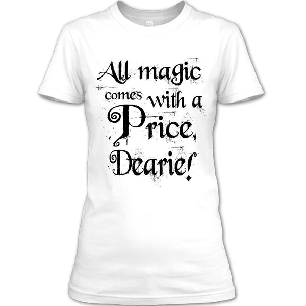 A black t-shirt with the shopify logo