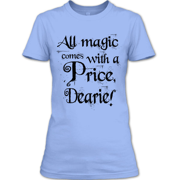 A black t-shirt with the shopify logo