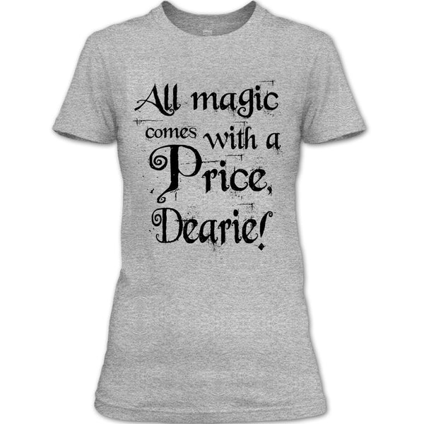 A black t-shirt with the shopify logo