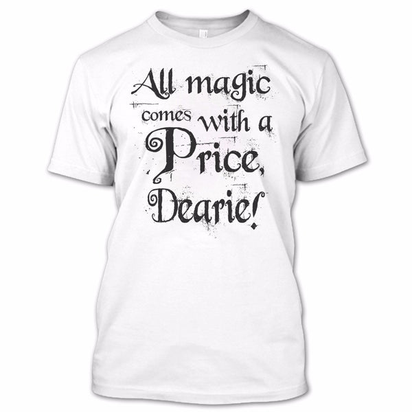 A black t-shirt with the shopify logo