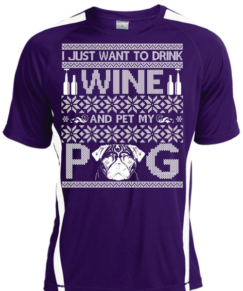 I Just Want To Drink Wine T Shirt, Pet My Dog T Shirt, Cool Shirt