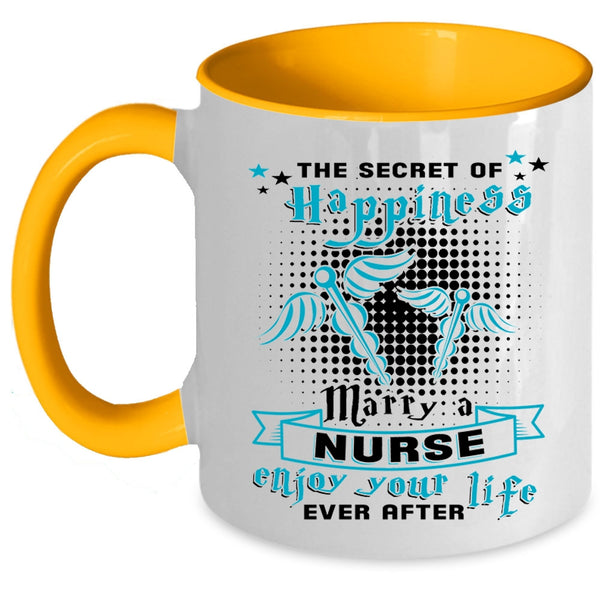 I Love My Nurse Coffee Mug, Marry A Nurse Accent Mug