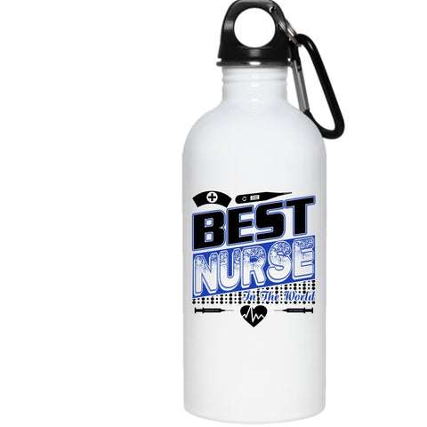 Best Nurse In The World 20 oz Stainless Steel Bottle,I Love My Nurse Outdoor Sports Water Bottle