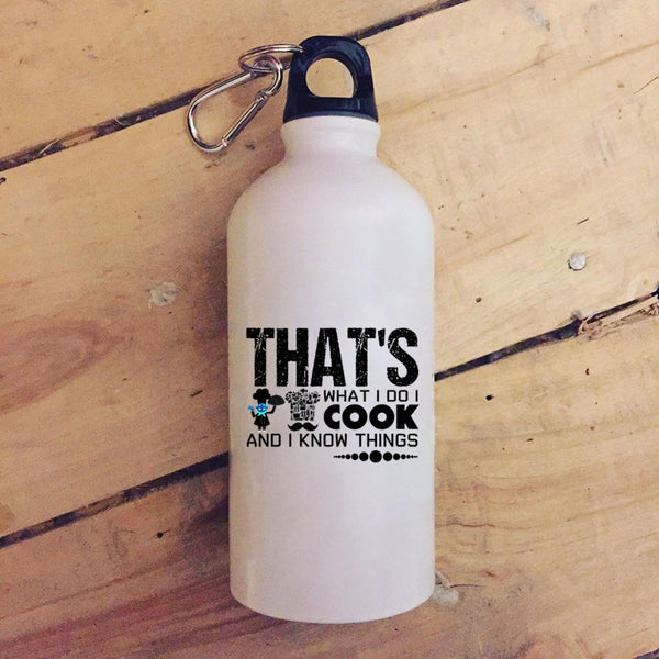 That's What I Do I Cook 20 oz Stainless Steel Bottle,Funny Gift For Chef Outdoor Sports Water Bottle