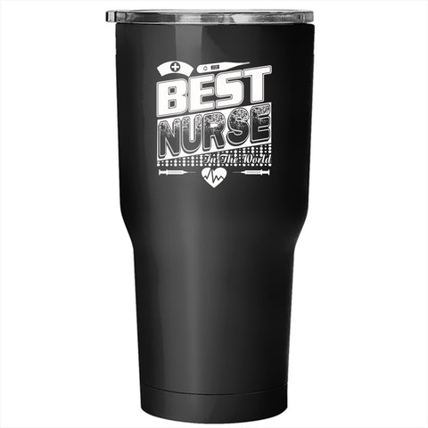 Best Nurse In The World Tumbler 30 oz Stainless Steel, I Love My Nurse Travel Mug