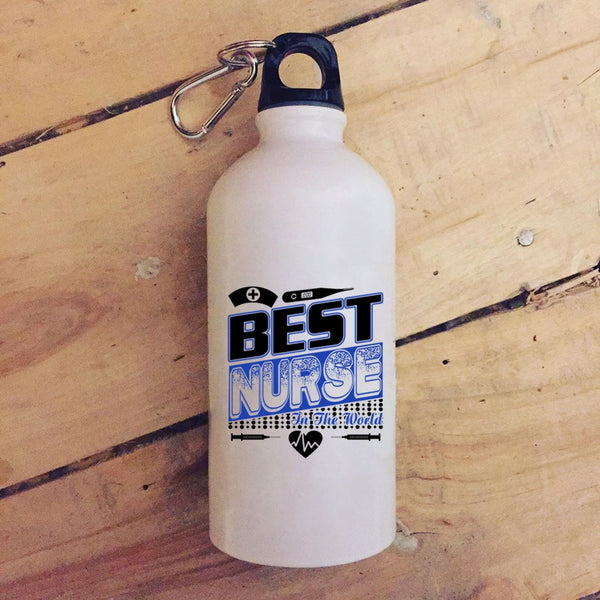 Best Nurse In The World 20 oz Stainless Steel Bottle,I Love My Nurse Outdoor Sports Water Bottle
