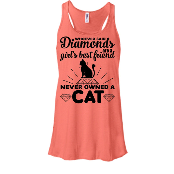 A Girl's Best Friend Never Owed A Cat Shirt, I Love My Cat Shirt