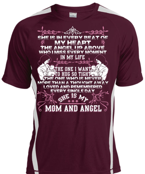 She Is My Mom And Angel T Shirt, I Love Mom T Shirt, Cool Shirt