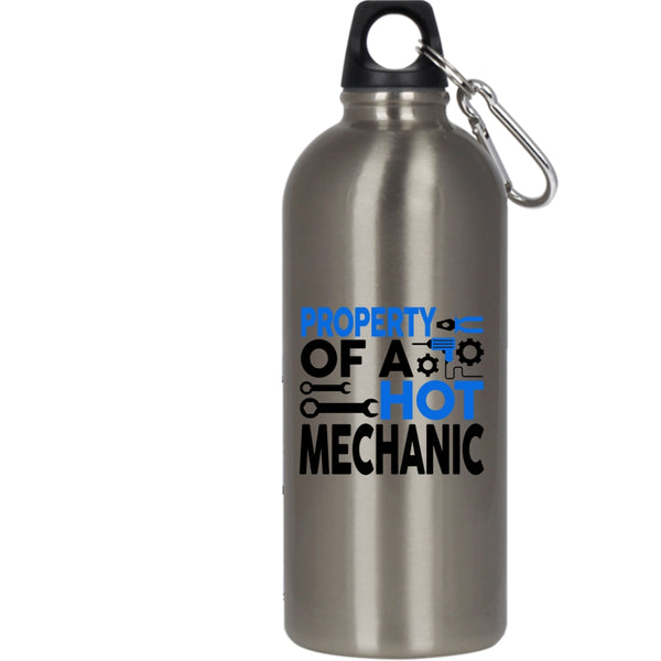 Property Of A Hot Mechanic 20 oz Stainless Steel Bottle,Best Gift For Mechanic Outdoor Sports Water Bottle